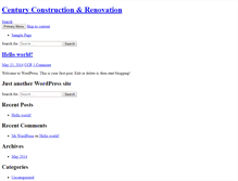 Tablet Screenshot of century-construction.com
